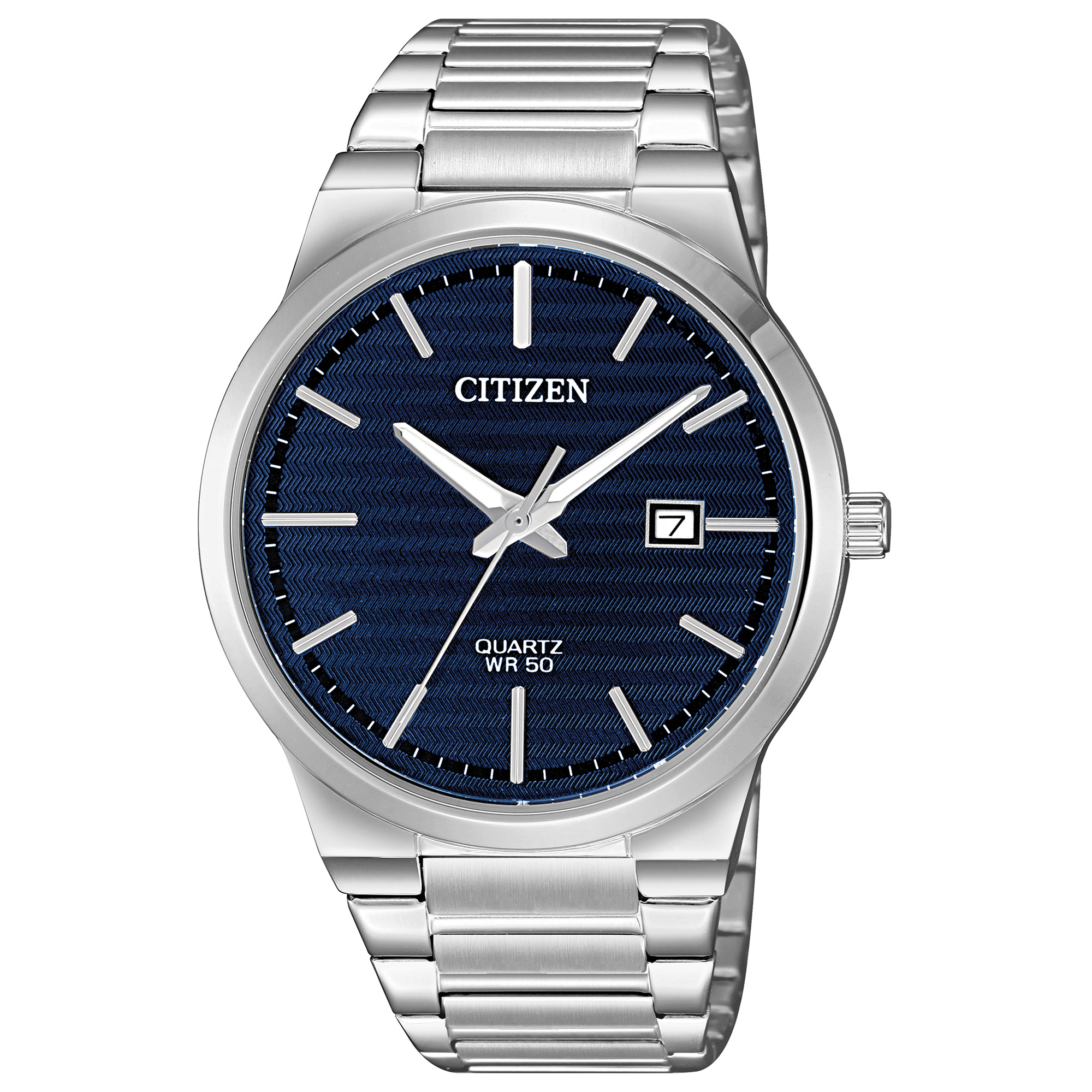 Citizen Men’s Quartz Watch, Stainless Steel with Dark Blue Dial ...