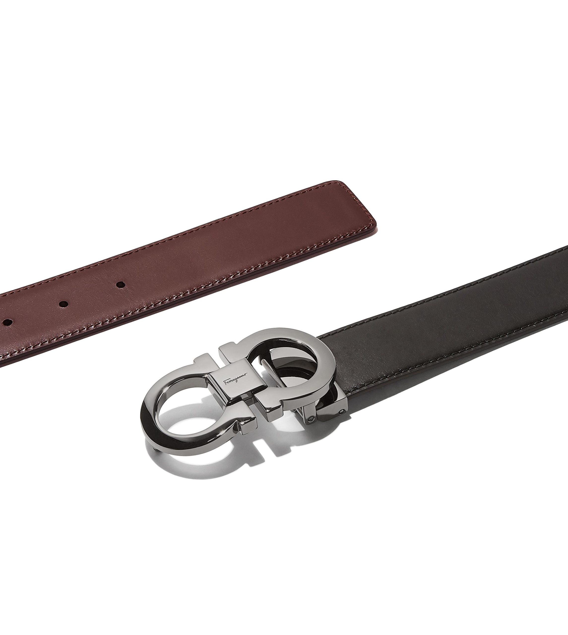Reversible and adjustable Gancini Belt