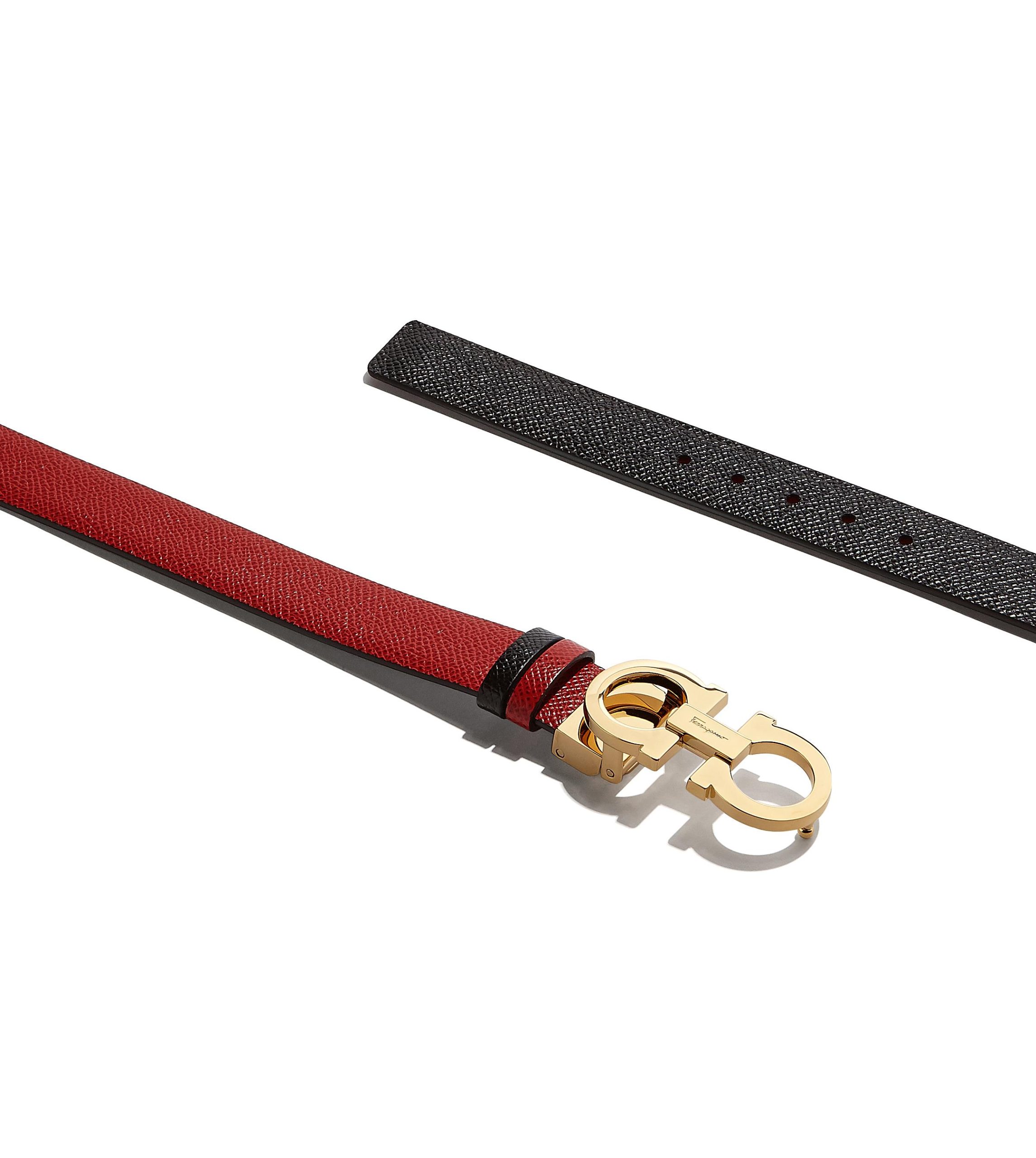 Reversible and adjustable Gancini belt