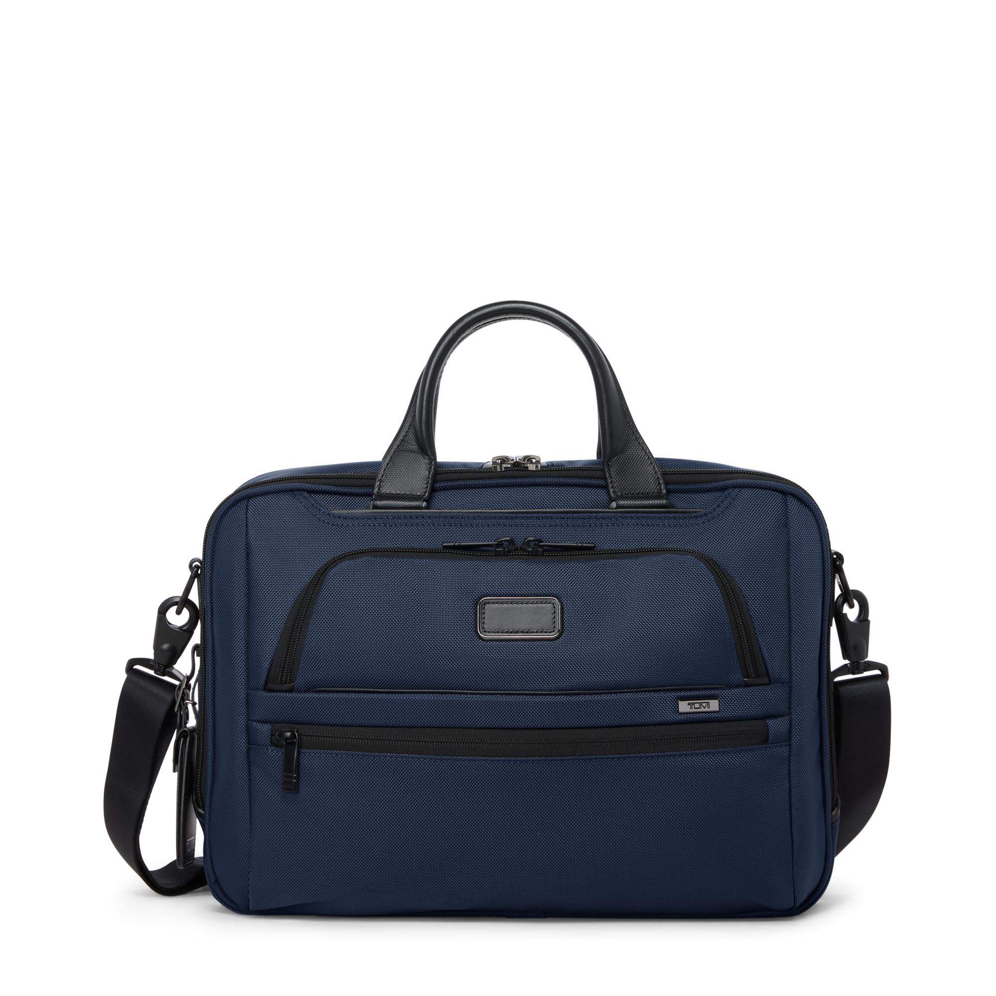 Tumi Alpha Medium 15" Briefcase - Navy
