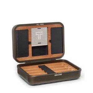 (Color:Textured Gunmetal) 19 Degree Aluminum Cigar Case