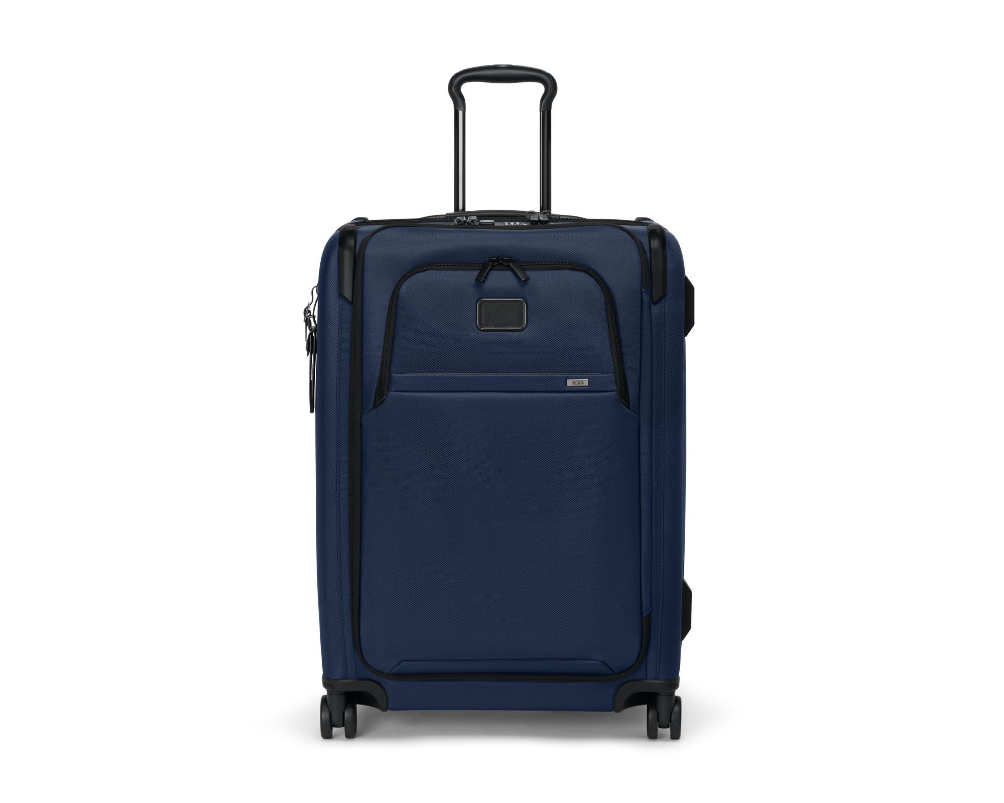 Tumi Alpha Medium Dual Access Expandable Checked - Navy (Short Trip)