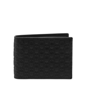 Nassau Slg Double Billfold - Black Textured Monog