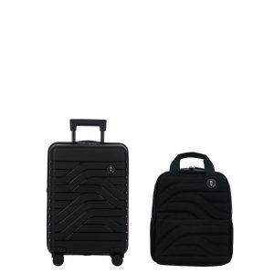 BY Ulisse 21 Inch Expandable Spinner and Backpack Set