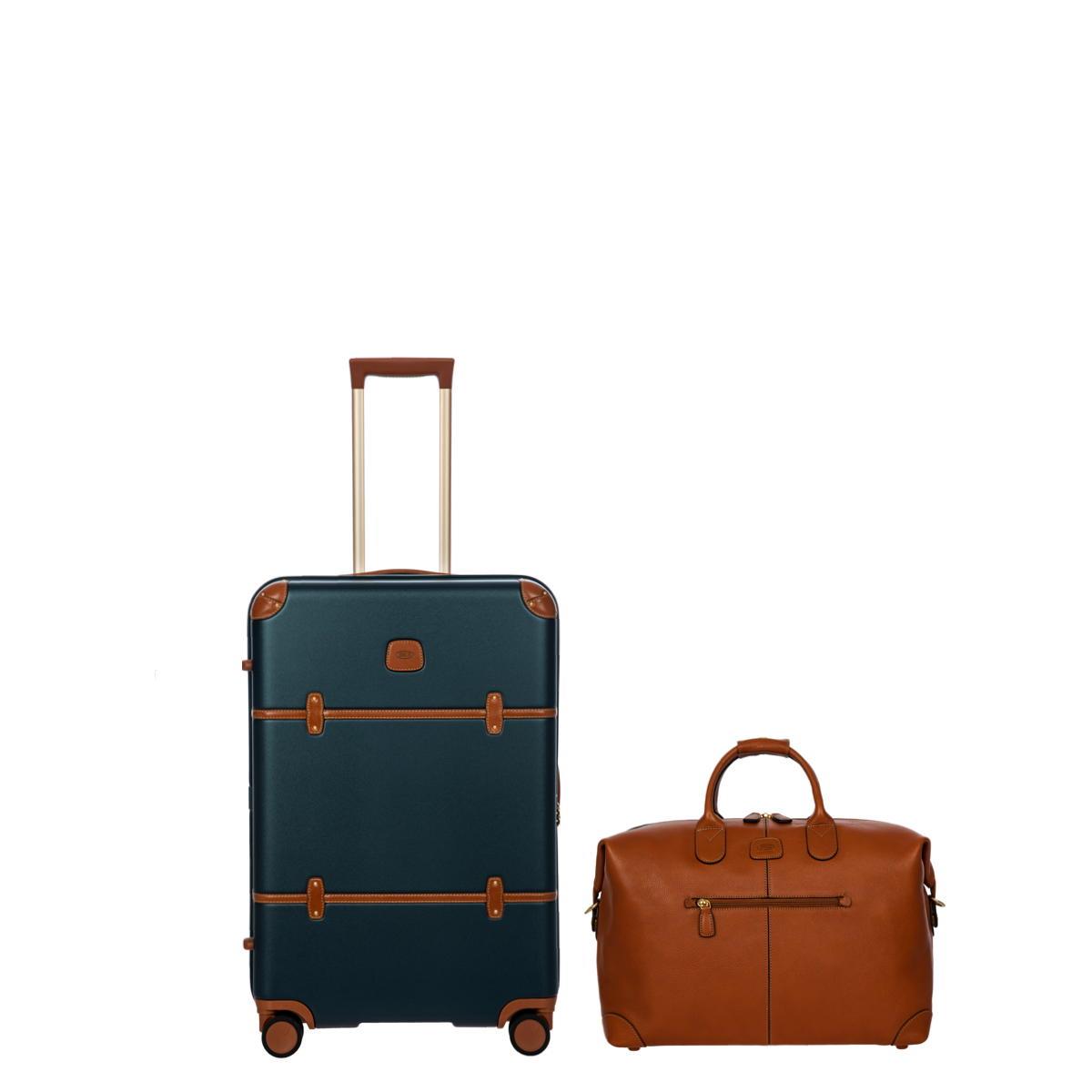 Bellagio 3.0 27 inch Spinner and Life Pelle Leather Duffle